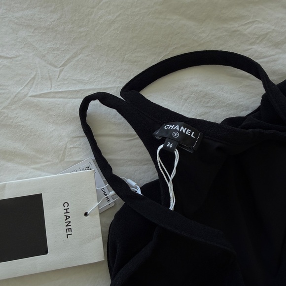 CHANEL 26C Black Belted Swimsuit NWT - Picture 2 of 4